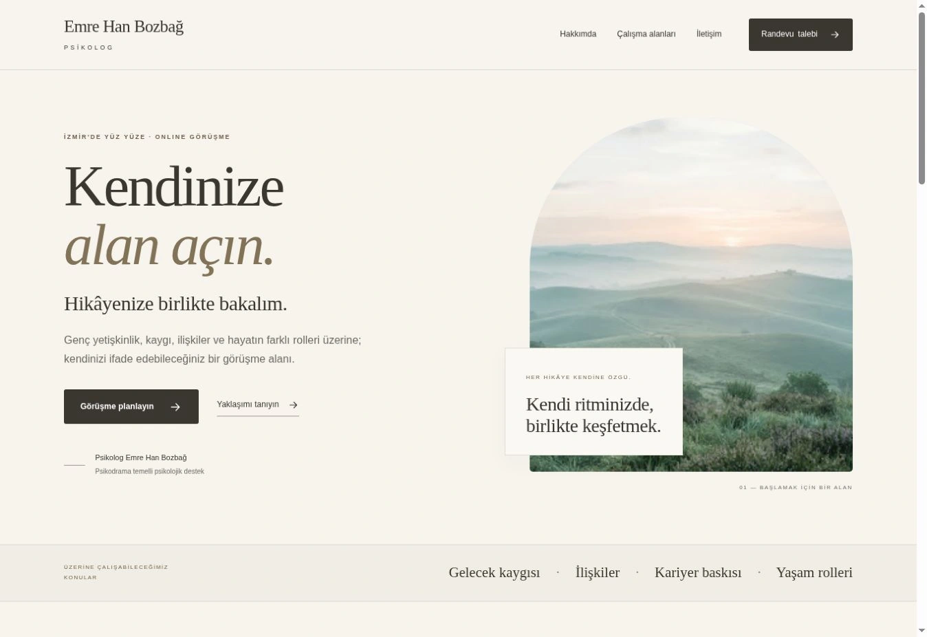 Emre Han Bozbağ web sitesi